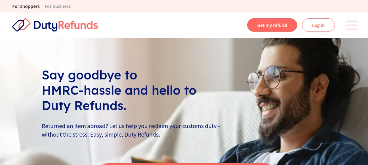 Duty Refunds homepage hero