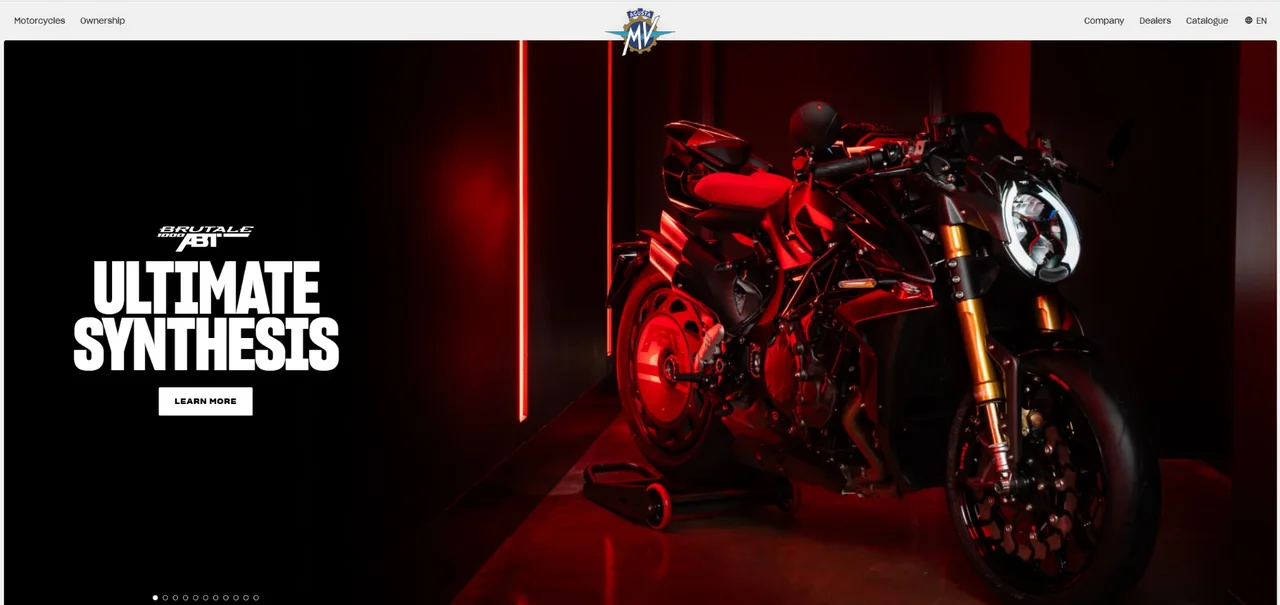 MV Agusta homepage hero